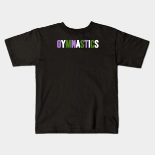 GYMNASTICS (Genderqueer flag colors) Kids T-Shirt